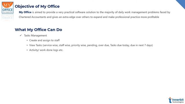 My Office | Task Management for CA | Innerbit Technologies смотреть онлайн