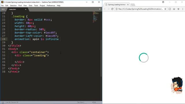 Simple Spining Preloader in HTML using CSS | Make Preloader in html quickly [2018] смотреть онлайн