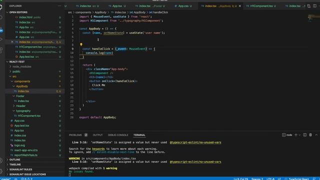 React.js with Typescript Tutorial Series #7 : Usage of useState() hook смотреть онлайн