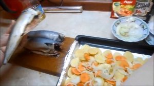 ТУНЕЦ ЗАПЕЧЁННЫЙ  С КАРТОФЕЛЕМ ПОД ФОЛЬГОЙ