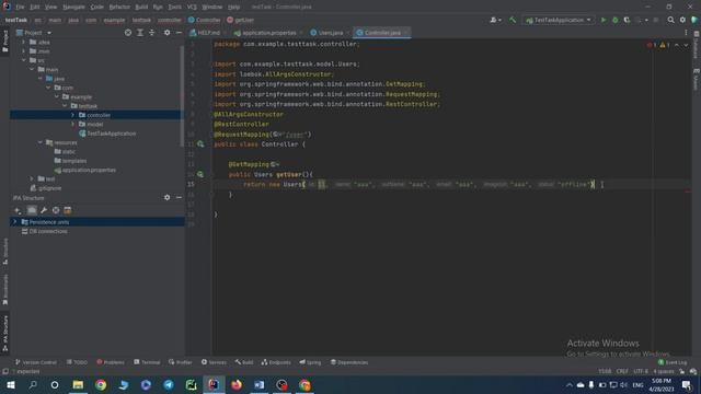 Тестовое задание на позицию JAVA BACKEND DEV. REST API. RESTFULL. HIBERNATE. MYSQL. Часть 1. смотреть онлайн