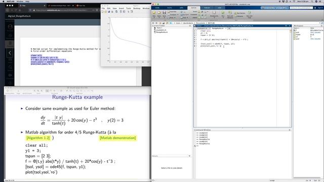 Runge–Kutta method in Matlab example 2 смотреть онлайн