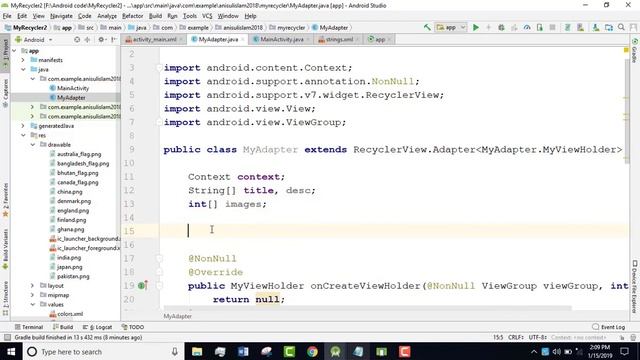 RecyclerView in Android app (part-1) смотреть онлайн