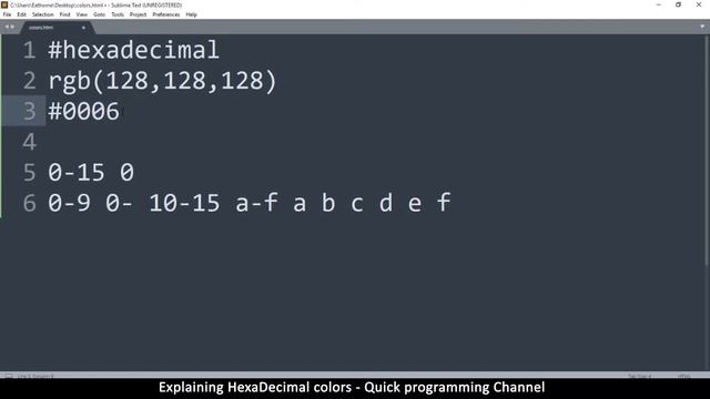 Hexadecimal color codes explanation | how to convert from rgb to hex | Quick programming tutorial смотреть онлайн