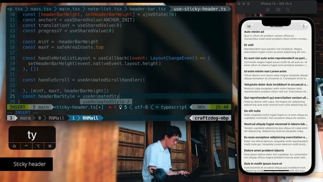 How to build a Gmail-like UI with React Native [at a Zen temple Koshoji] смотреть онлайн