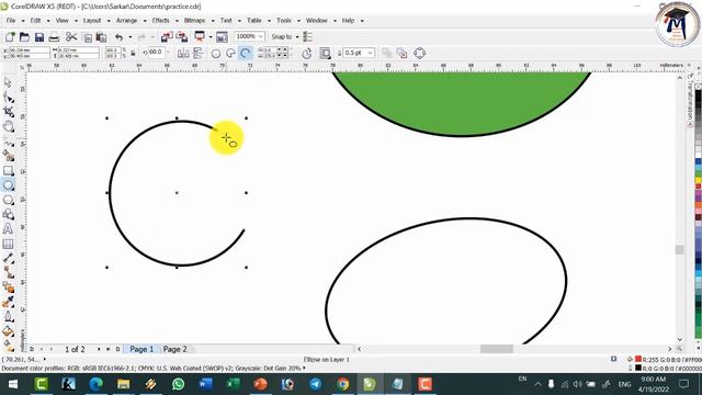 3. Corel Draw Tutorial in Hindi | Rectangle, Ellipse, Polygon, Basic Shapes Tool in Corel By Arvind смотреть онлайн