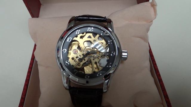 New Men's Mechanical Black Face Watch Retails For $119 95 смотреть онлайн
