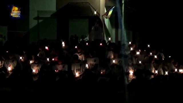 город Пролетарск: шествие "Свеча в ладони" - 8 мая 2016 смотреть онлайн