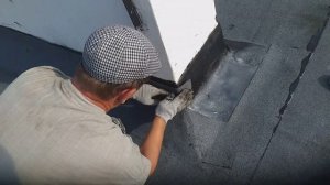 Клеим технониколь примыкание