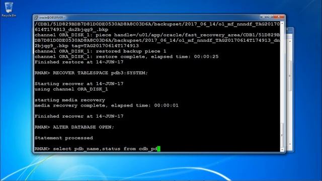 Oracle DB 12c - PDB SYSTEM & Non SYSTEM Data File Recovery смотреть онлайн