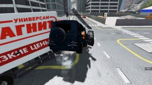 УБИЙЦА В ЦЕНТРЕ ГОРОДА! СМЕРТЕЛЬНЫЙ ЛЕЖАЧИЙ ПОЛИЦЕЙСКИЙ | BeamNG.drive