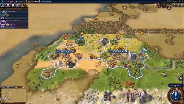 Let's Play Sid Meiers Civilization VI - Part 2 - Pericles Greece - Emperor and Chill смотреть онлайн