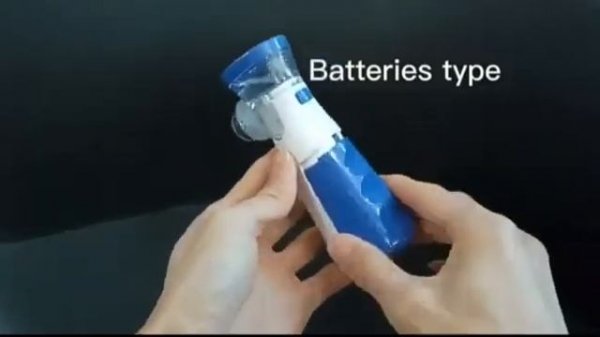 Inalador Mesh Nebulizer Modelo JSL-W302 Branco e Azul