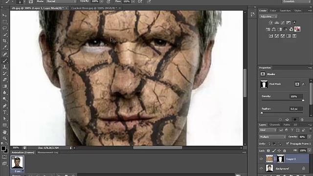 Basic Crack-Peel Effect Tutorial - Photoshop смотреть онлайн