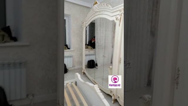 Спальный гарнитур Элиана 6Д беж. Производство Беларусь. Мебельный магазин Vidmebel.kz. смотреть онлайн