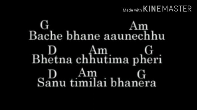 MUGLAN HERA JADAI CHHU =GUITAR CHORDS AND LYRICS смотреть онлайн