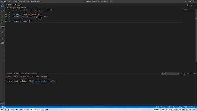 String includes - JavaScript E19 | ES6 and Beyond смотреть онлайн