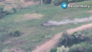 Прилёт по танку ВСУ.