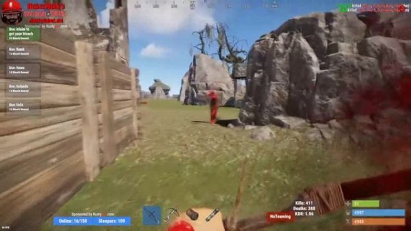 RUST - Где учиться стрелять из лука? AIM TREINING СЕРВЕР в РАСТ