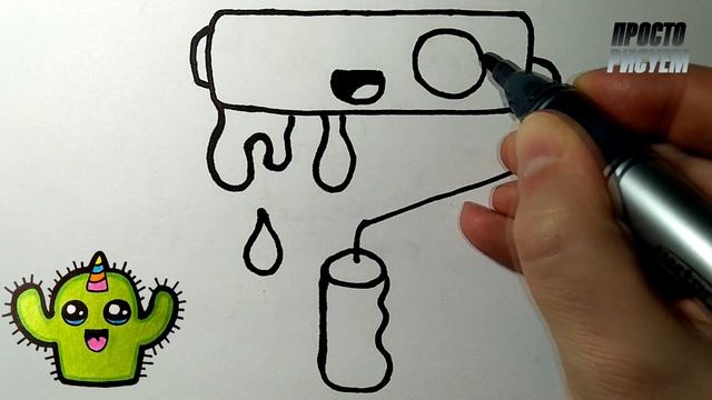 Как нарисовать МИЛУЮ КИСТОЧКУ Рисунки для детей и начинающих