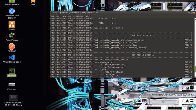 Lab - 7.6.3 Automated Testing Using pyATS and Genie смотреть онлайн
