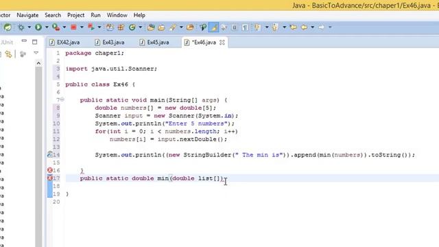 Java find a minimum integer with an array #46 смотреть онлайн
