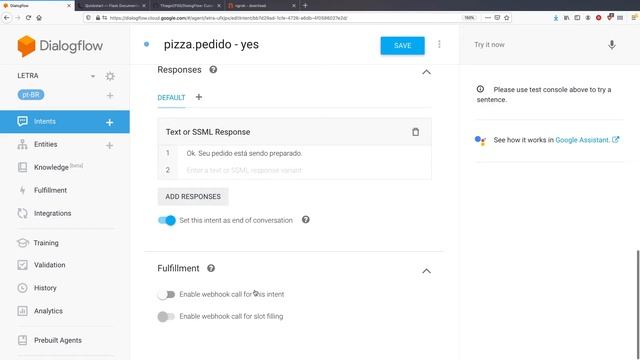 Aula 4: Integração com Webhooks em Python | Desenvolvimento de Chatbots com DialogFlow смотреть онлайн