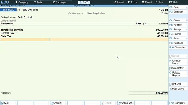 About of Supply and Services in Tally Prime | GIT Education смотреть онлайн
