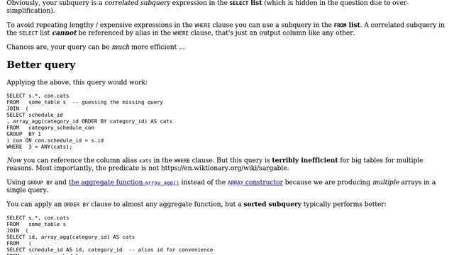 Databases: Use array expression from subquery in ANY() condition (2 Solutions!!) смотреть онлайн