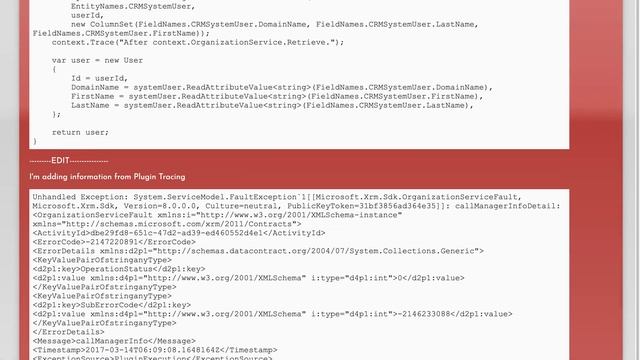CRM 365 callManagerInfo error in plugins смотреть онлайн