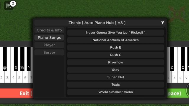 Autoplay Piano Script V8|Zhenix Hub|Arceus X смотреть онлайн