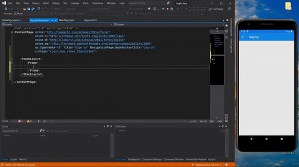 #1 - Login App Xamarin Forms - Creating the UI