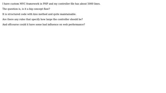 PHP MVC concept large controller смотреть онлайн
