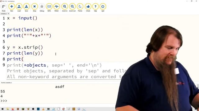 Python Intro Ep 09 - String Parsing with strip() and split() смотреть онлайн