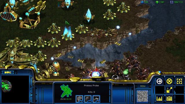 Starcraft 1Protoss vs 7 Zerg смотреть онлайн