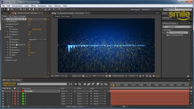 Создаем эквалайзер при помощи эффекта Audio Spectrum смотреть онлайн