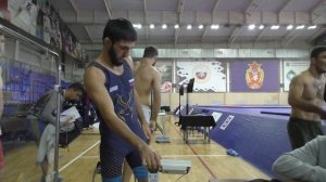 Прикидка веса борцов на первенстве России до 24 лет в Наро-Фоминске.