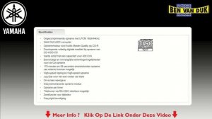 Yamaha CDR HD1500 CD Speler - Recorder 2010