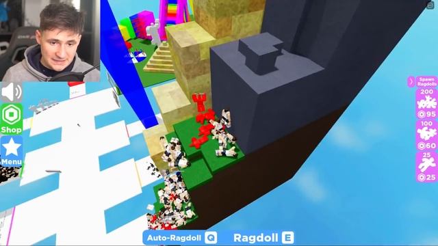Making THE BIGGEST BODY PILE EVER? - Roblox Ragdoll Stack смотреть онлайн