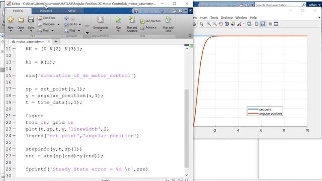 Simulink Matlab Angular Position DC Motor Control Using State Feedback смотреть онлайн
