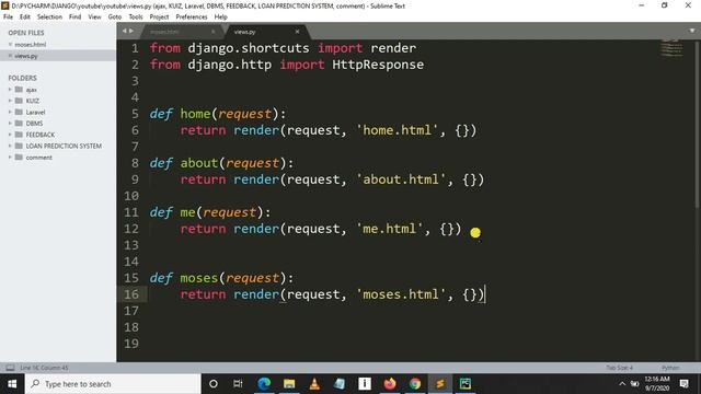 Page Not Found (404) Error In Django
