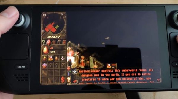 Steam Deck Gameplay - Dungeon Keeper - GoG - KeeperFX mod