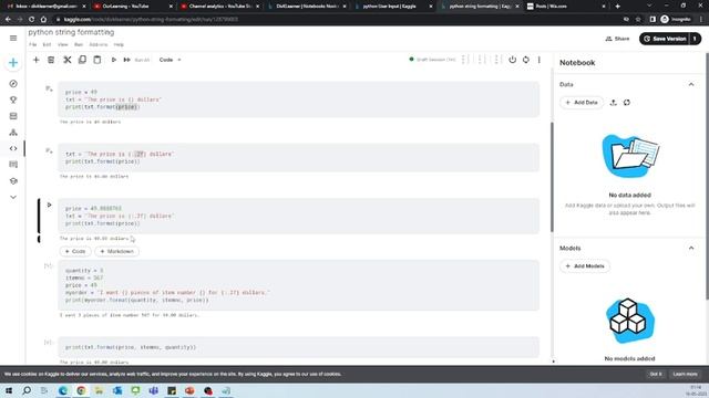 PL 014 Python User Input, String Formatting Download смотреть онлайн