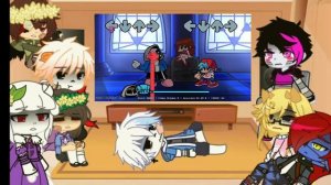 Undertale Reacts to... { Dusttale MOD FNF Remastered } || Undertale || AU || Original¿ || GCRV 💜✨