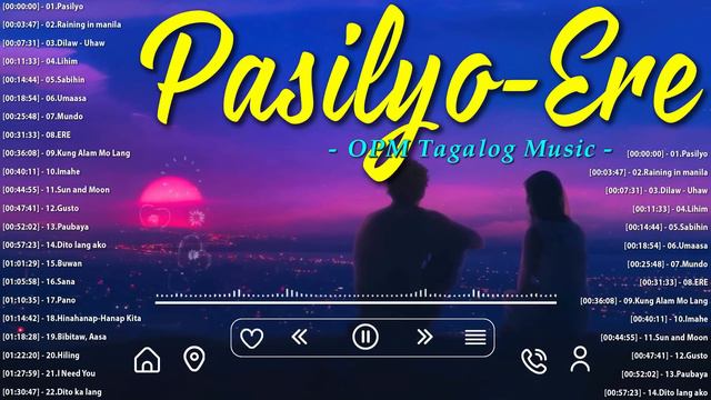 OPM Tagalog Love Songs Lyrics 2024🎵Buwan, Ere, Raining In Manila...🎵New OPM Top Hits Playlist 2024