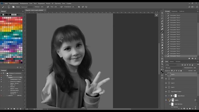 Прическа с котенком (арт-обработка фото) смотреть онлайн