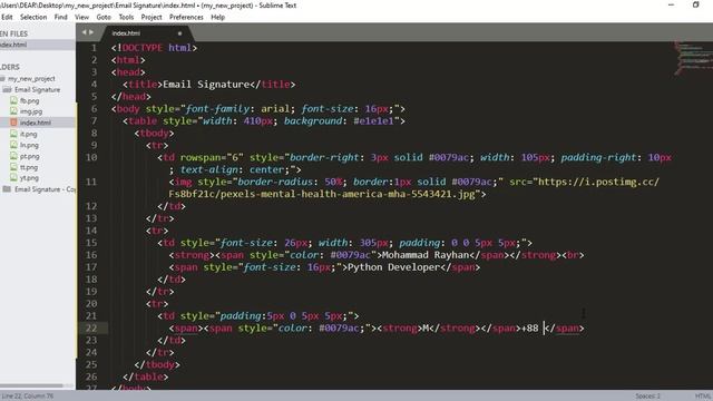 Create an Email Signature Using by HTML || Bangla Tutorial смотреть онлайн