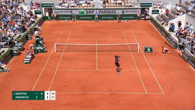 David Goffin vs Gael Monfils - Round 3 Highlights I Roland-Garros 2018 смотреть онлайн