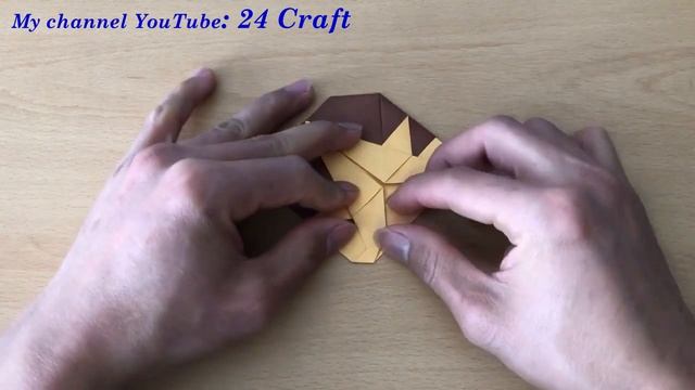 Origami Lion - How To Make Origami Lion - Origami Tutorial For Beginner