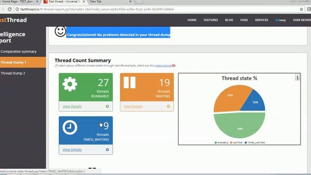 Thread dump Analysis смотреть онлайн